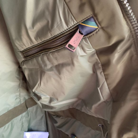 Polo Ralph Lauren Zip Down Combat Green Raincoat Jacket - Picture 12 of 12